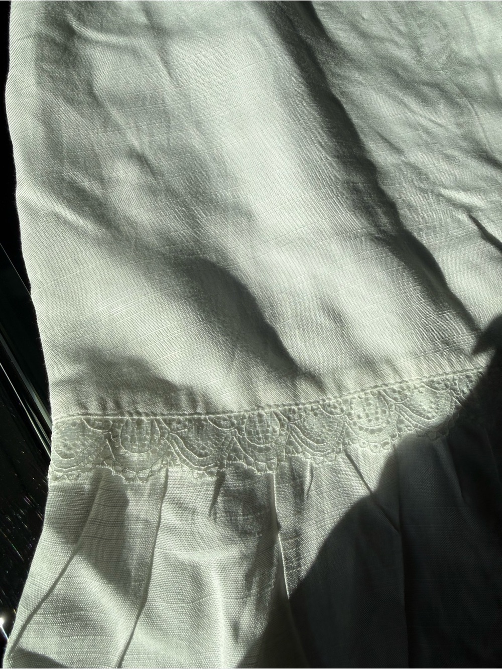 Motel Rocks White Spaghetti-Strap Ruffle-Hem Mini Dress - Picture 7 of 11